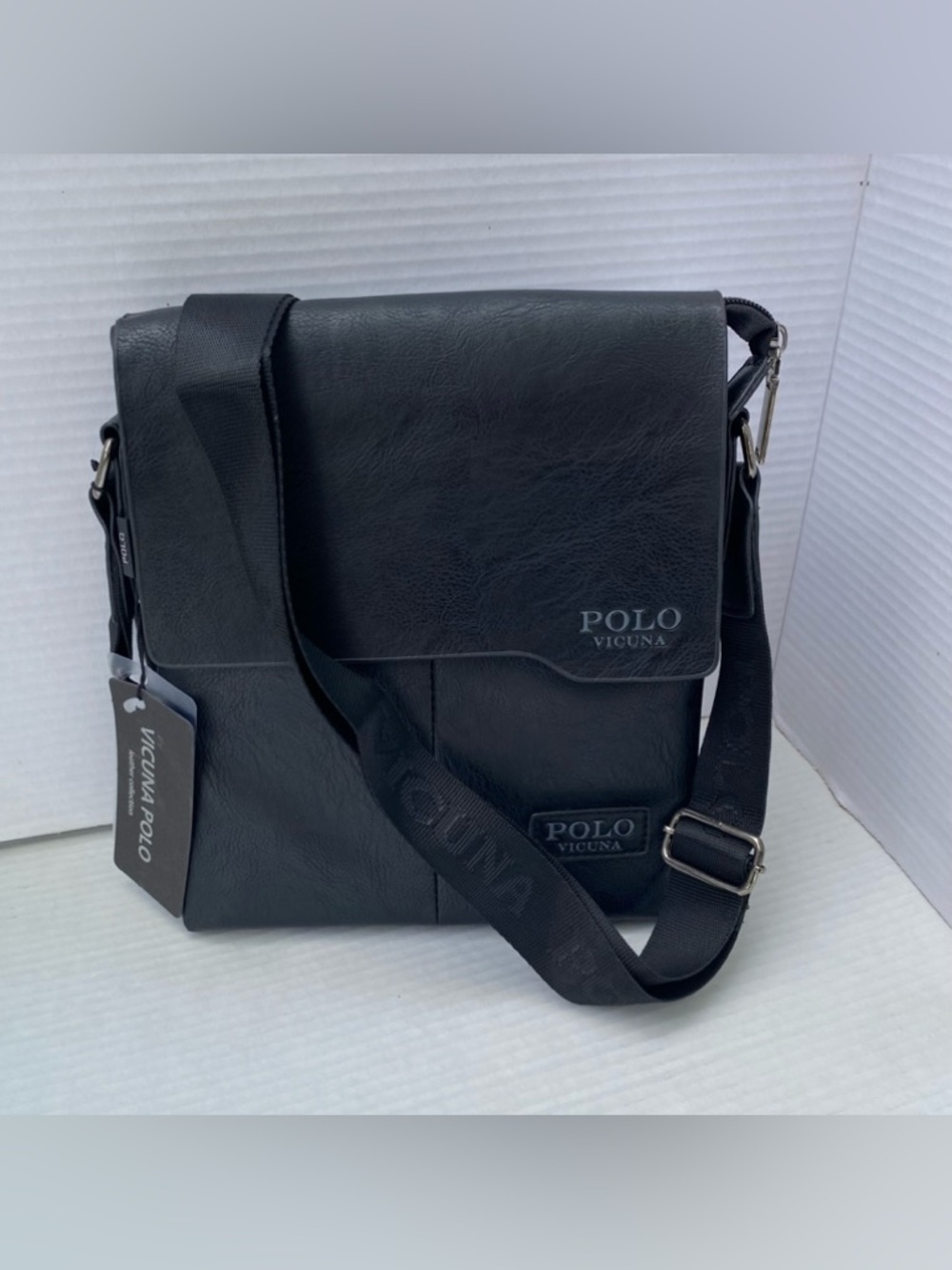 POLO  VICUNA LETHER Messenger Bag for Men - Classic Crossbody